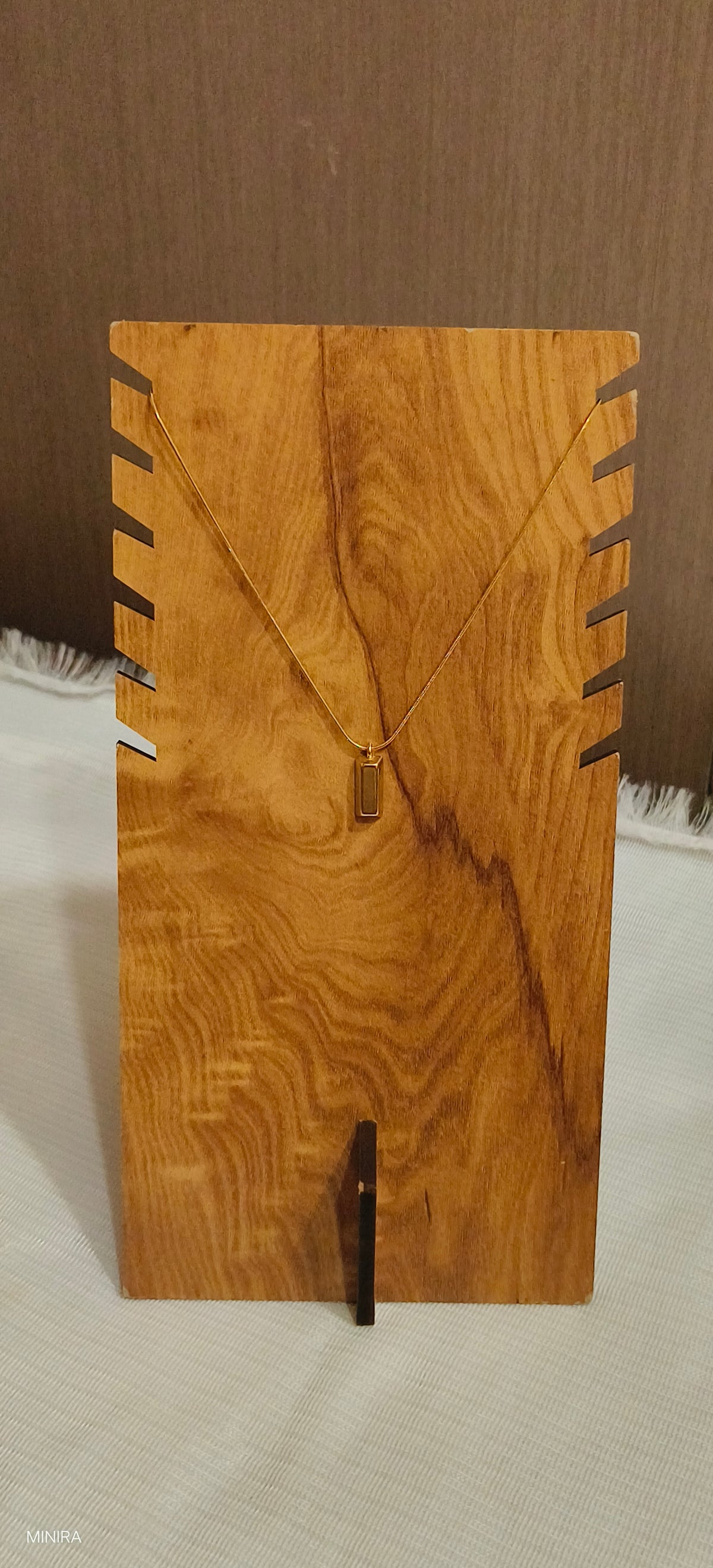 Brick Pendant Anti Tarnish Chain