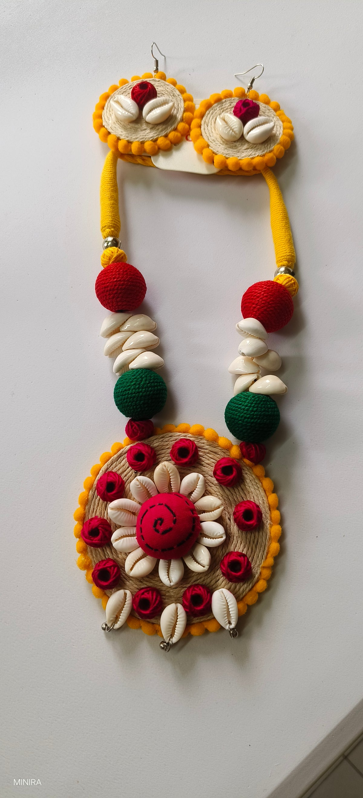 Yellow Handmade Necklace set