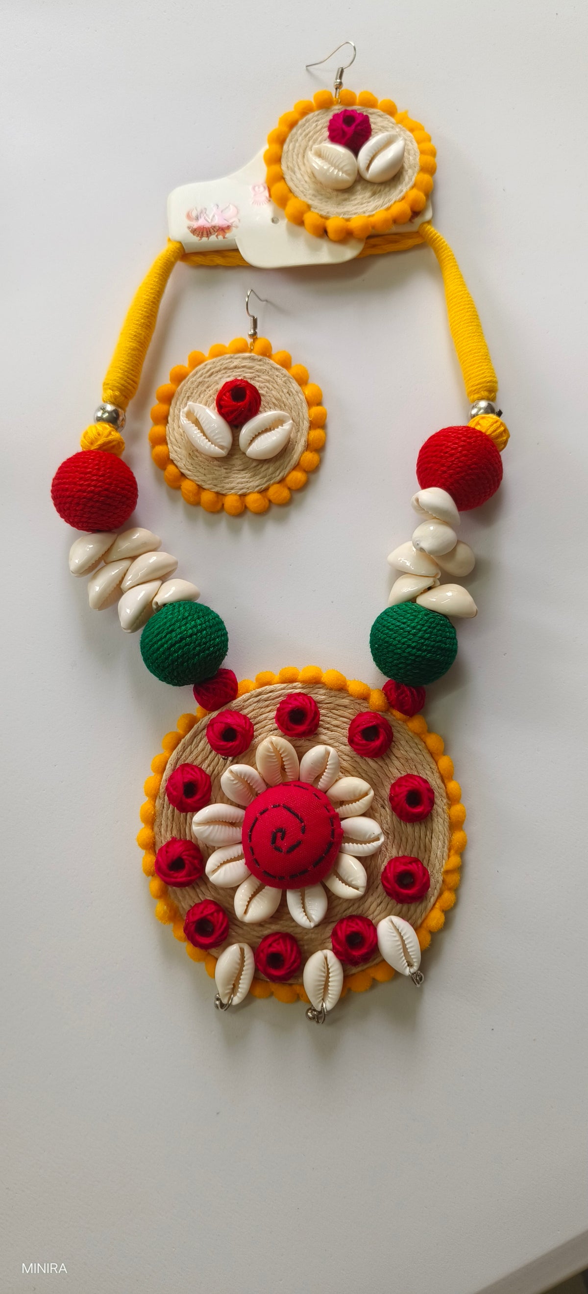 Yellow Handmade Necklace set