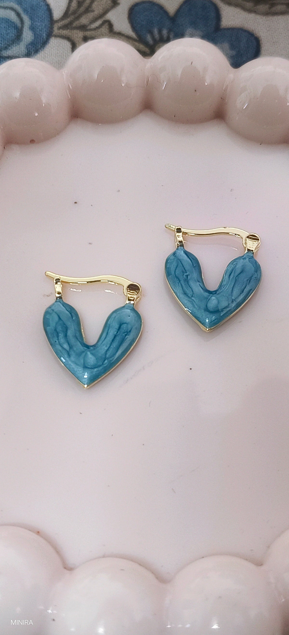 Heart Enemal Hoop
