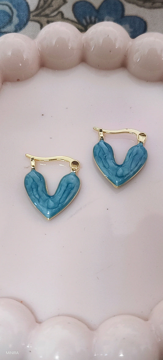 Heart Enemal Hoop