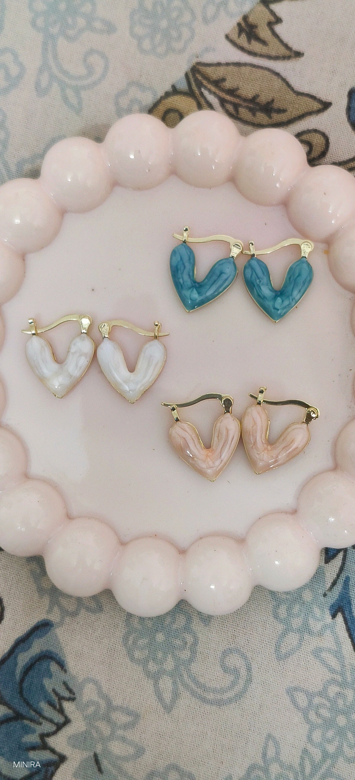Heart Enemal Hoop