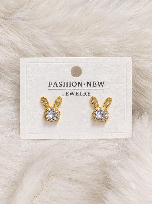 Bunny Sparkle Stud Earrings
