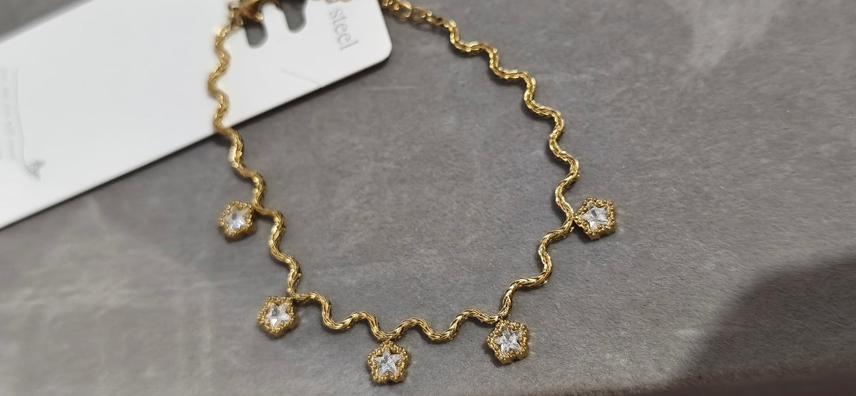 Celestial Wave Charm Bracelet