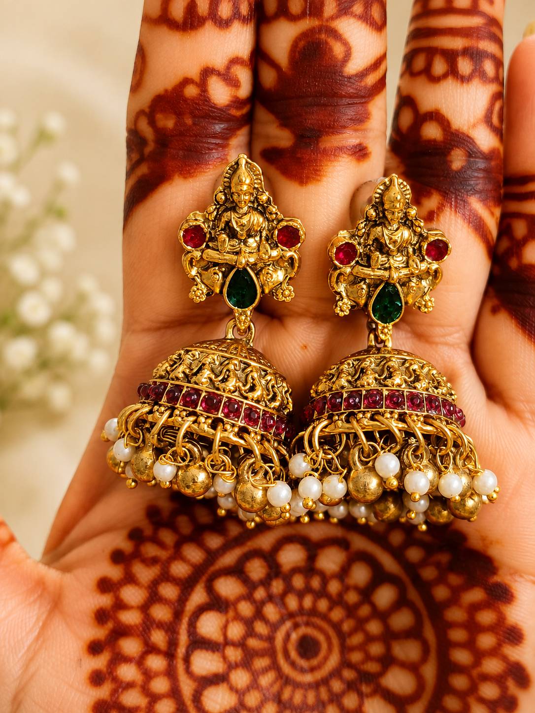 Divine Lakshmi Temple Jewellery Set