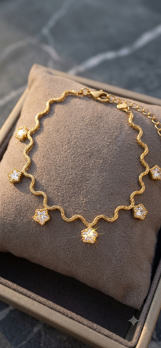 Celestial Wave Charm Bracelet