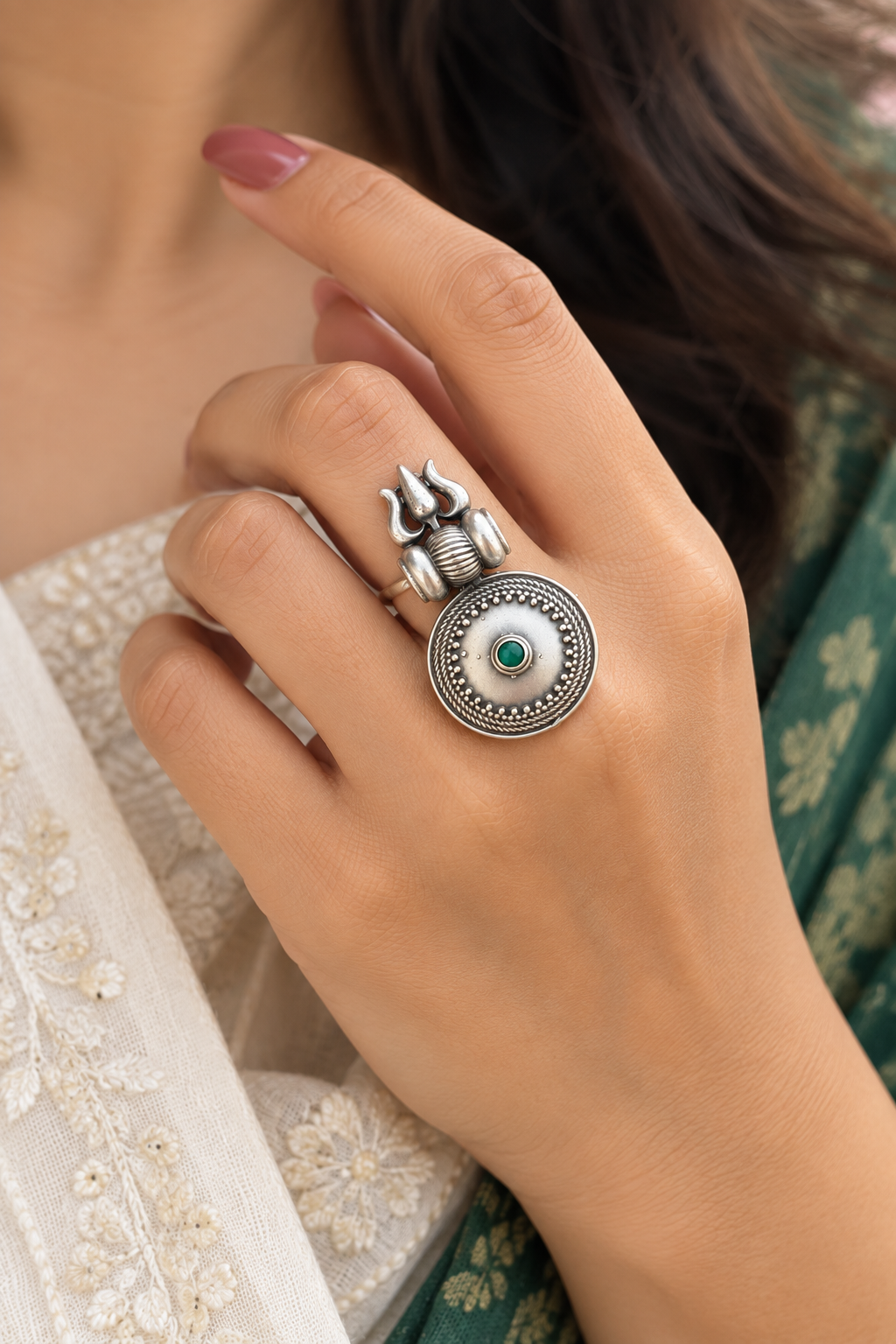 Shiv Shakti Adjustable Ring
