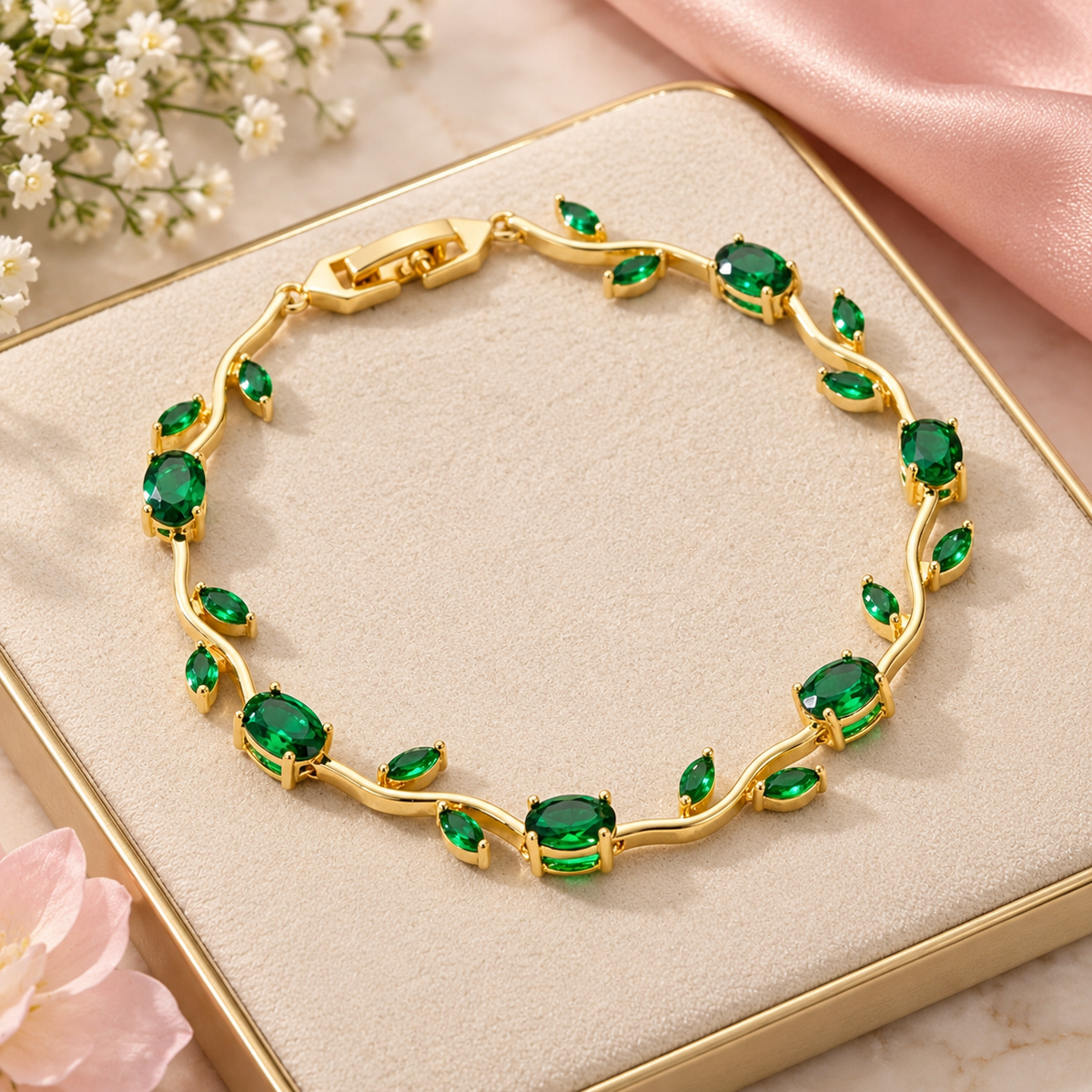 Anti-tarnish Tulip bracelet