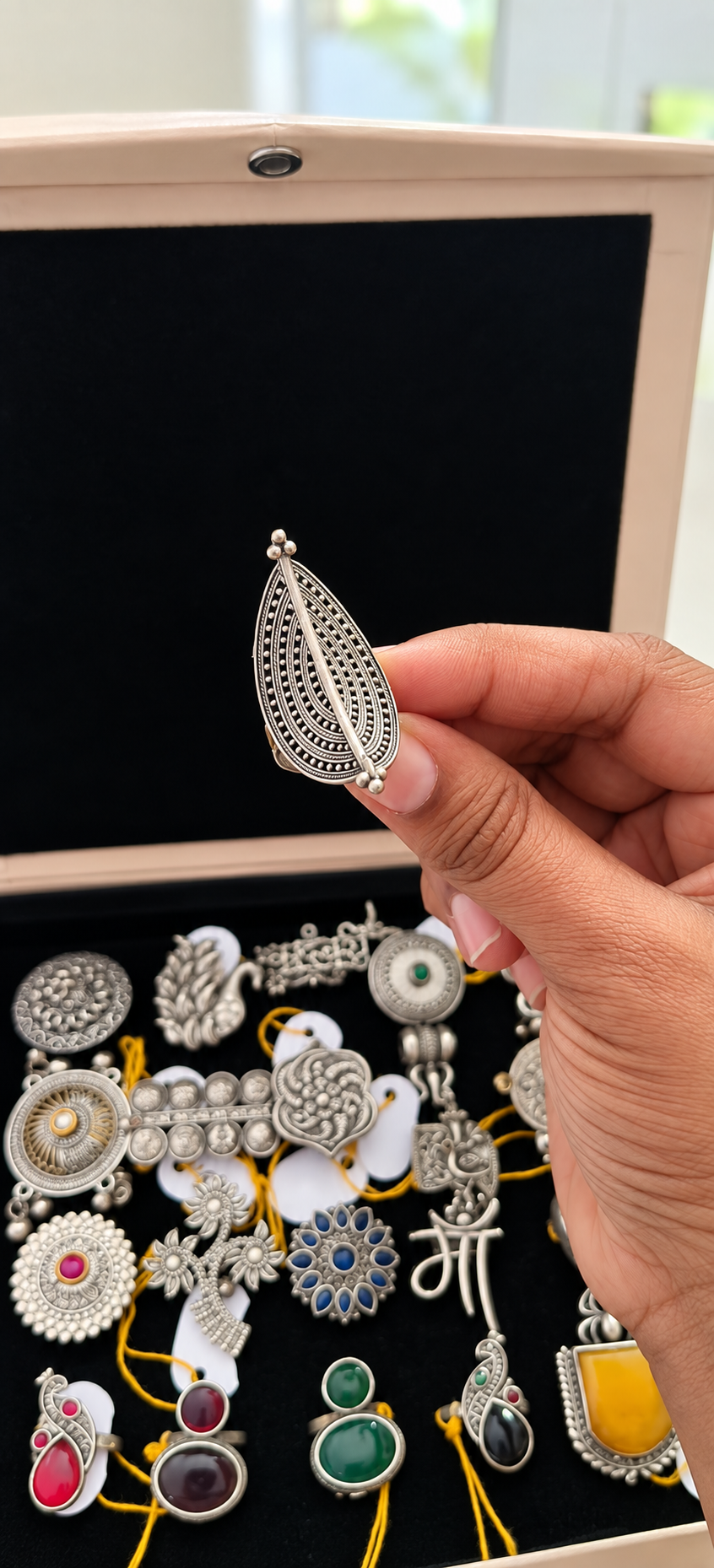 Crescent Filigree Ring