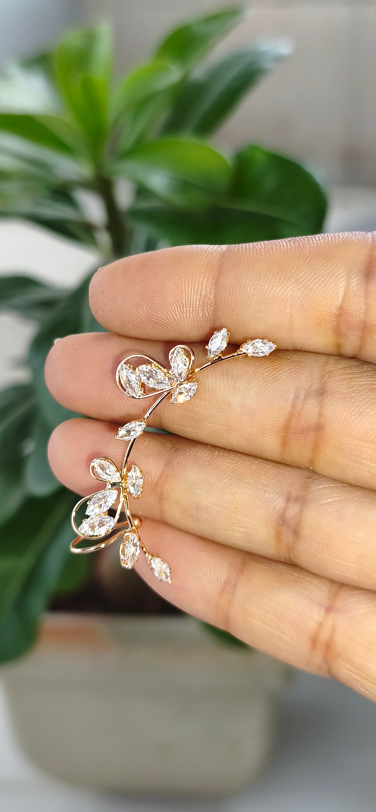 Korean Floral Ear Cuff