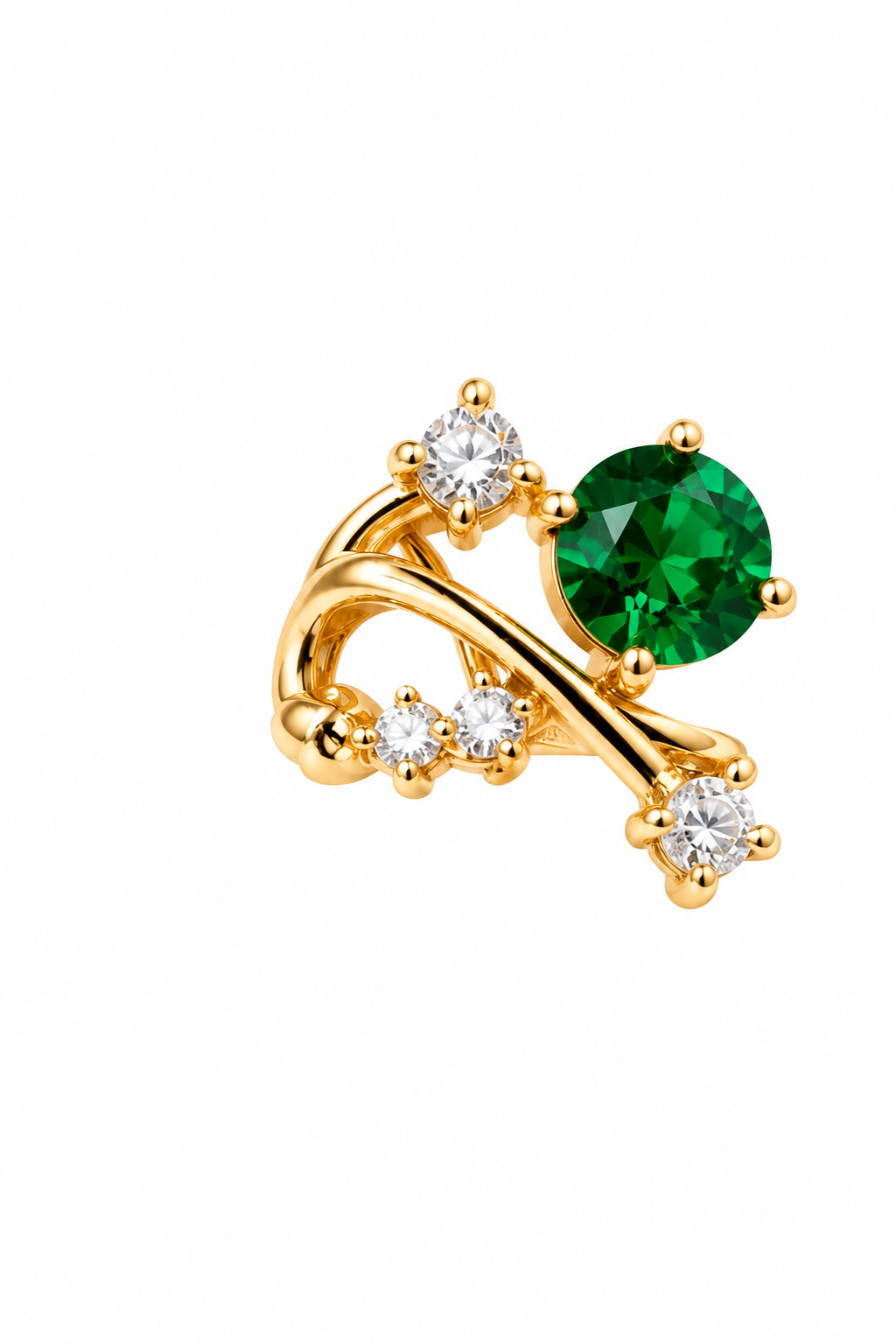 Emerald Grace Non-Piercing Ear Cuff