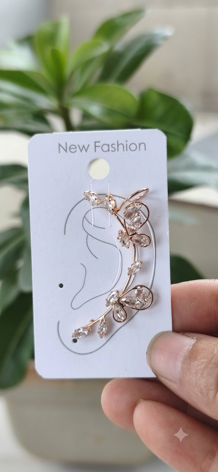 Korean Floral Ear Cuff